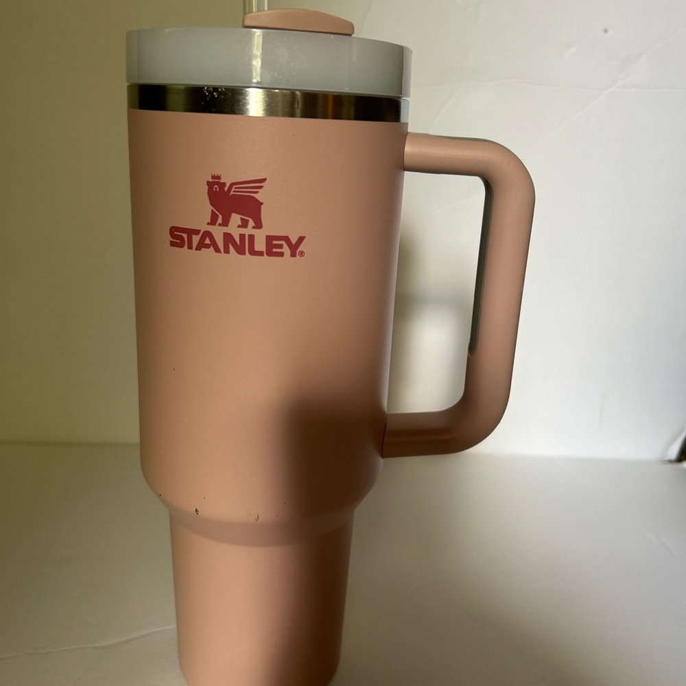 Stanley Matte Pink Travel Mug with Handle